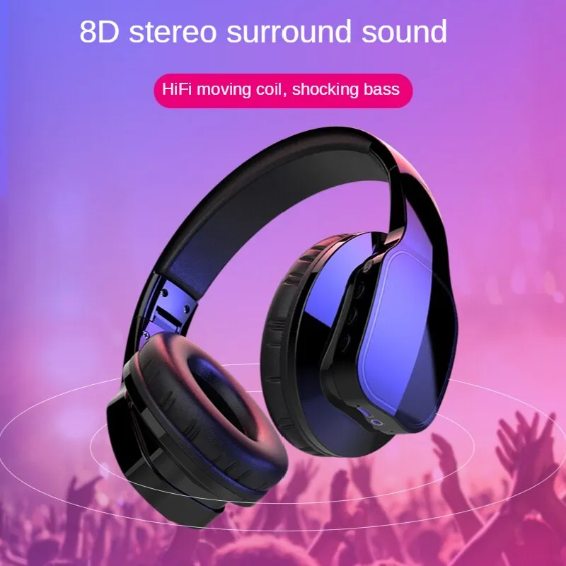 new arrival fone bluetooth earphones gaming wireless headset support aux tf card sport headphones for huawei xiaomi earbuds free global shipping