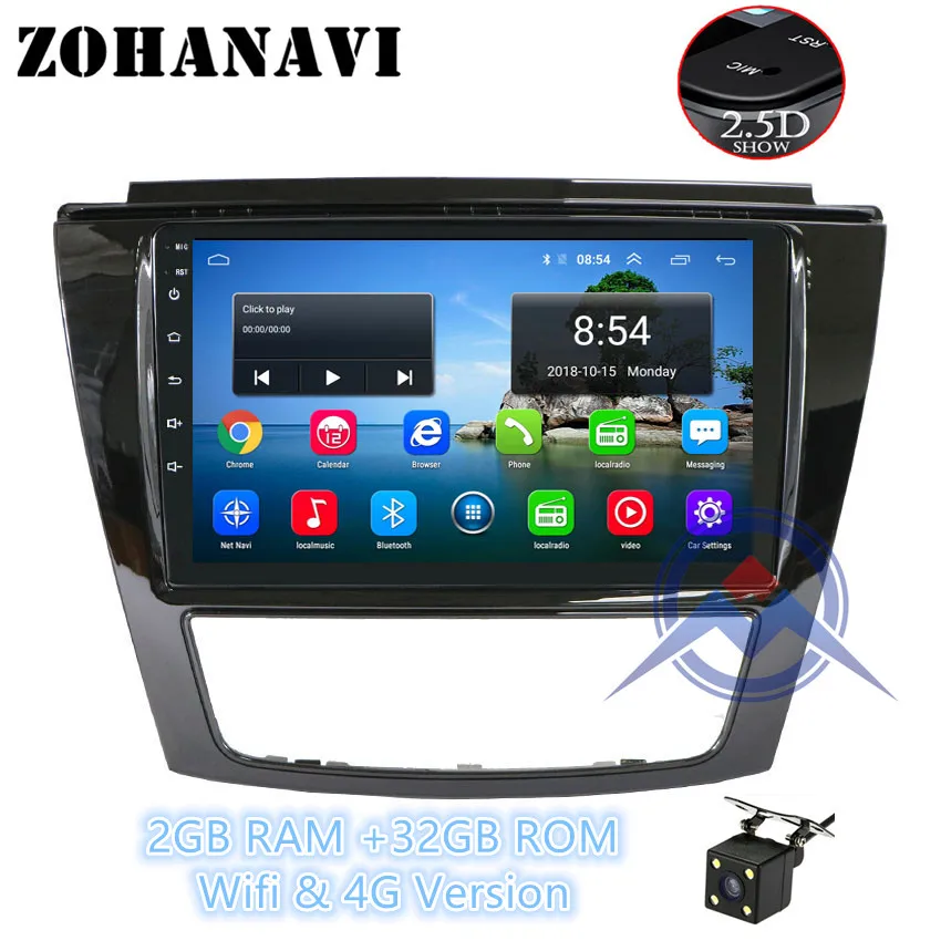 S5 Cam 2G 32G ZOHANAVI 2.5D Android 9,0 автомобиль радио для JAC S5 автомобильный DVD gps для JAC S2 t40 gps-навигация, радио, стерео multimeida - Цвет: S5 Cam 2G 32G