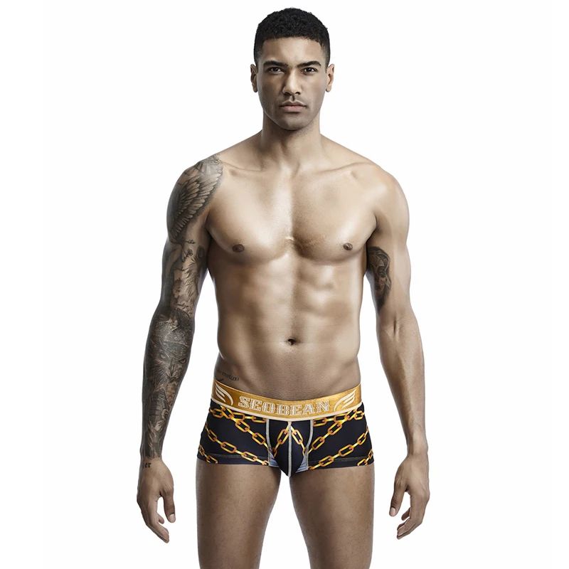 SEOBEAN Men Boxers Underwear Sexy Comfortable Breathable Underpants Male Boxer | Мужская одежда