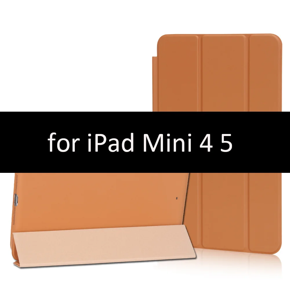 Чехол для iPad Mini 5 4 3 2 1 чехол GOLP PU кожаный тройной бумажник откидной стенд магнитный автоматический режим сна смарт-чехол для iPad Mini 5 чехол - Цвет: Brown-45