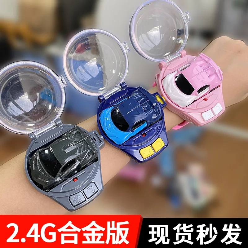

Without battery 2.4G remote control car watch toy electric children's mini racing boy girl remote control car watch