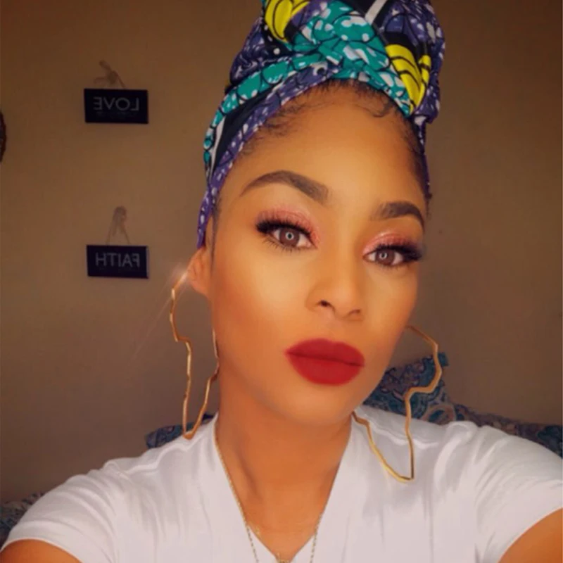 Большие серьги SONYA из нержавеющей стали с картой Африки для женщин в стиле хип-хоп