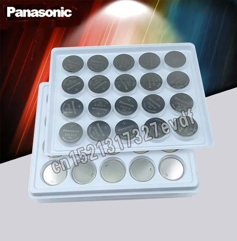 

Батарейки для часов Panasonic CR2412, литиевые, 3 в, 10 шт.