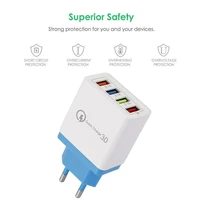 euus plug 4 usb port qc3 0 quick charger fast charger travel wall charger power adapter usb charger phone charger portable hot