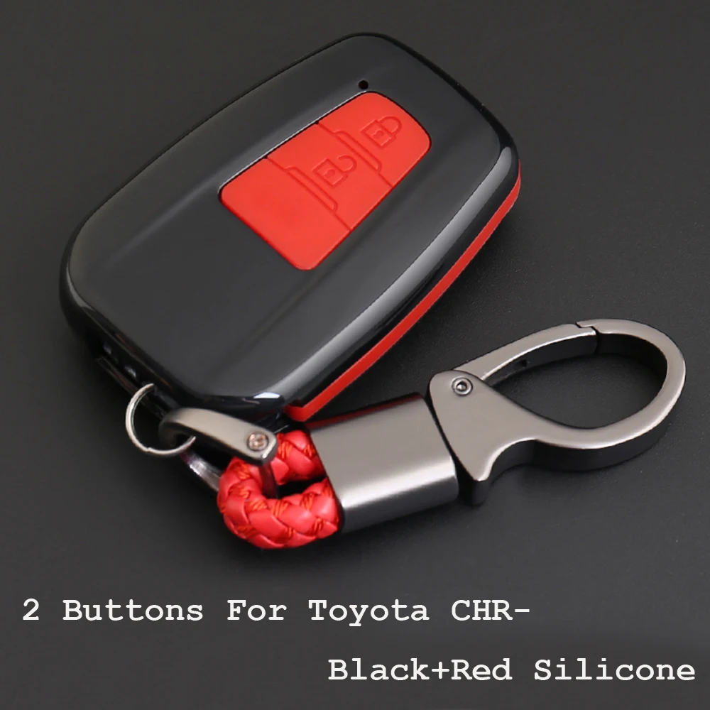 Углеродное волокно 2 дюйма 3 кнопки автомобильная модель для Toyota CHR Camry Prius Prado 2016 -