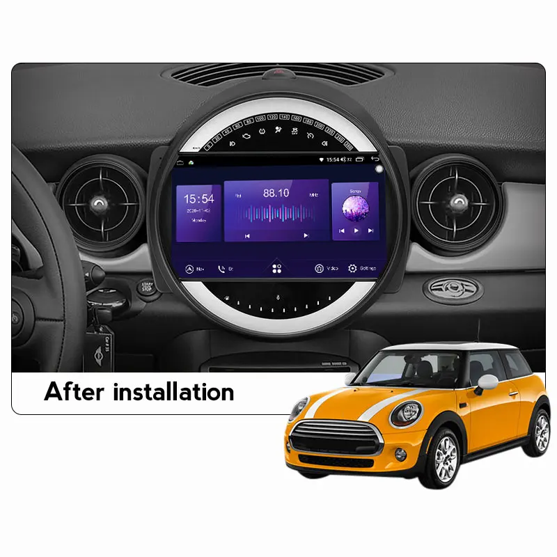8G 128G автомобильный Радио мультимедийный видео плеер GPS навигация для BMW Mini 2007-2015