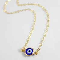 eye of the devil necklace pendant turkey blue eye accessories 2022 hot wholesale lucky clavicle chain jewelry for women as gift