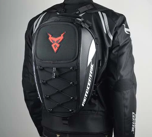 Black red A Moto rcycle водонепроницаемый гоночный Мото шлем Дорожные сумки чемодан сумки с рюкзак велосипедиста Хвост сумка мужские мото rbike сумки - Название цвета: Black red A