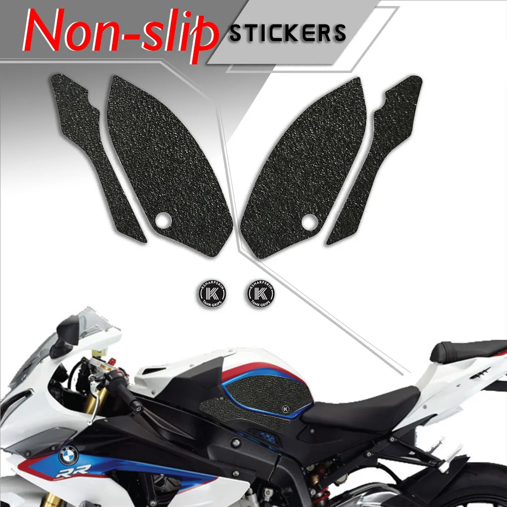 

Motorcycle fuel tank pad tank grip protection Non-slip stickers knee grip side applique for BMW 2009-2014 S 1000 RR 13-15 HP4