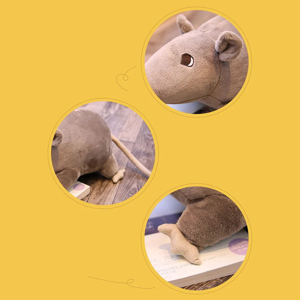 

20cm New Mini Soft Plush Simulation Mouse Plushie Doll Stuffed Rat Plush Animal Toy Mascot Peluche Mouse Doll For Children #40