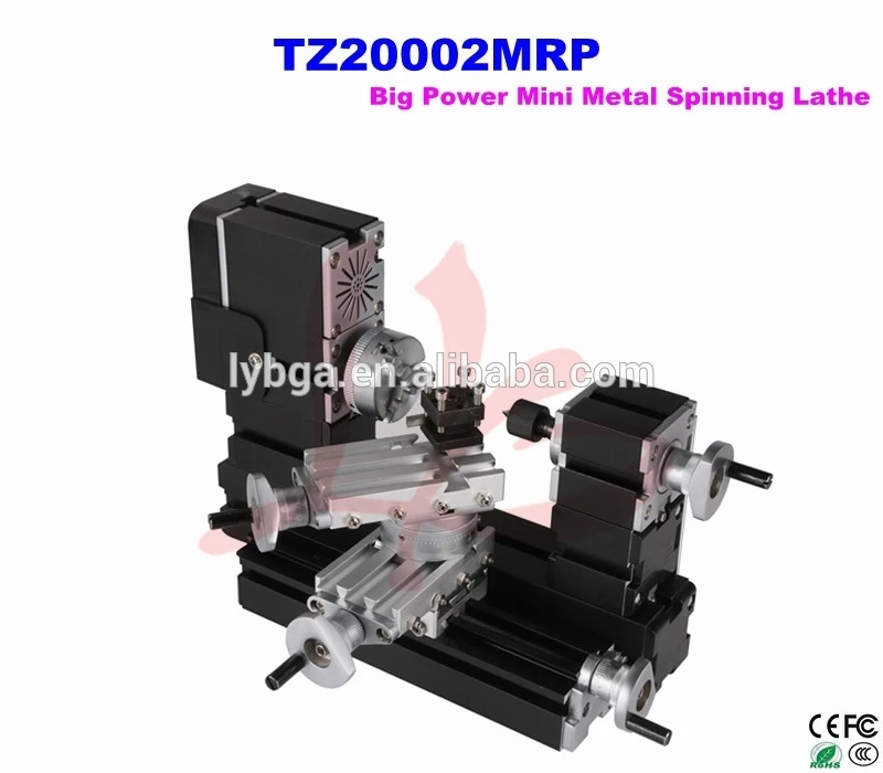 

Mini lathe machine DIY Big Power lathe Mini Metal Spinning Lathe TZ20002MRP.