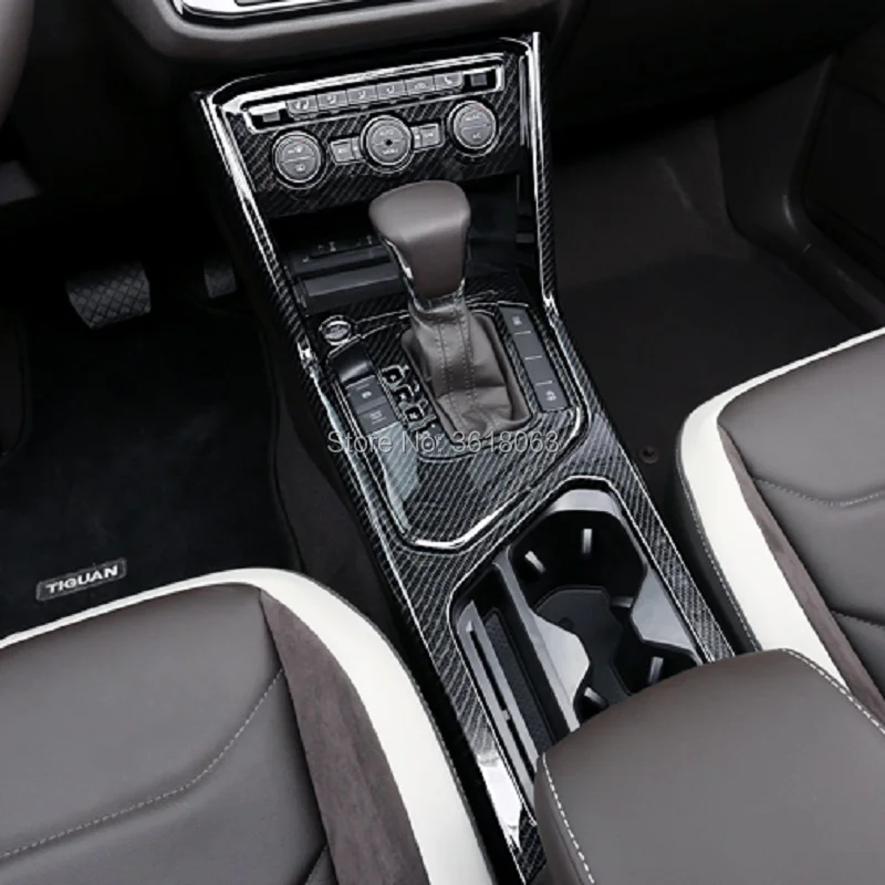 Обшивка коробки переключения передач для Volkswagen VW Tiguan 2017 2018 2019 ABS Chrome | Автомобили и