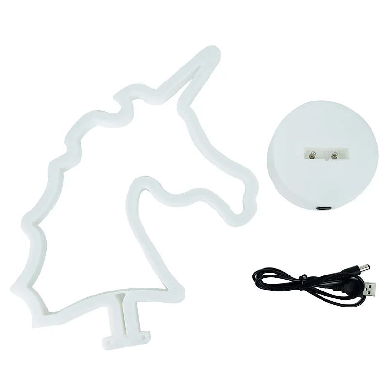 

1Pc Flamingo Pineapple Unicorn LED Light Tropical Hawaii Party Wedding Decoration 3D Fairy Night Light for Home Bedroom Decor