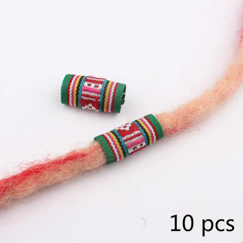 Женское разноцветное тканевое кольцо для волос оплетка страшные бусины кольца