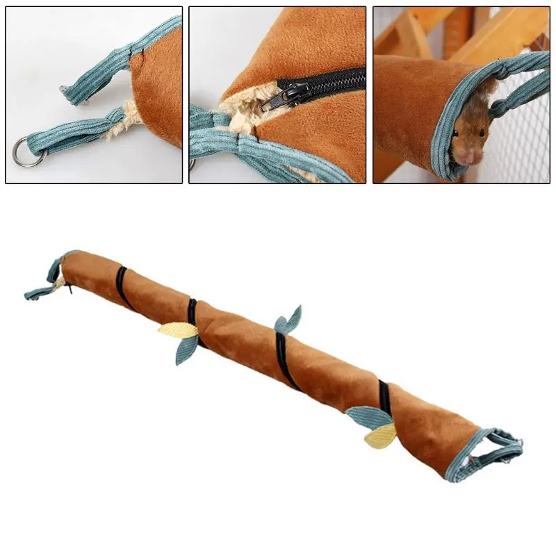 

Pet Long Tunnel Mouse Ferret Play Rest Bed Toy Hamster Hammock Tube Nest