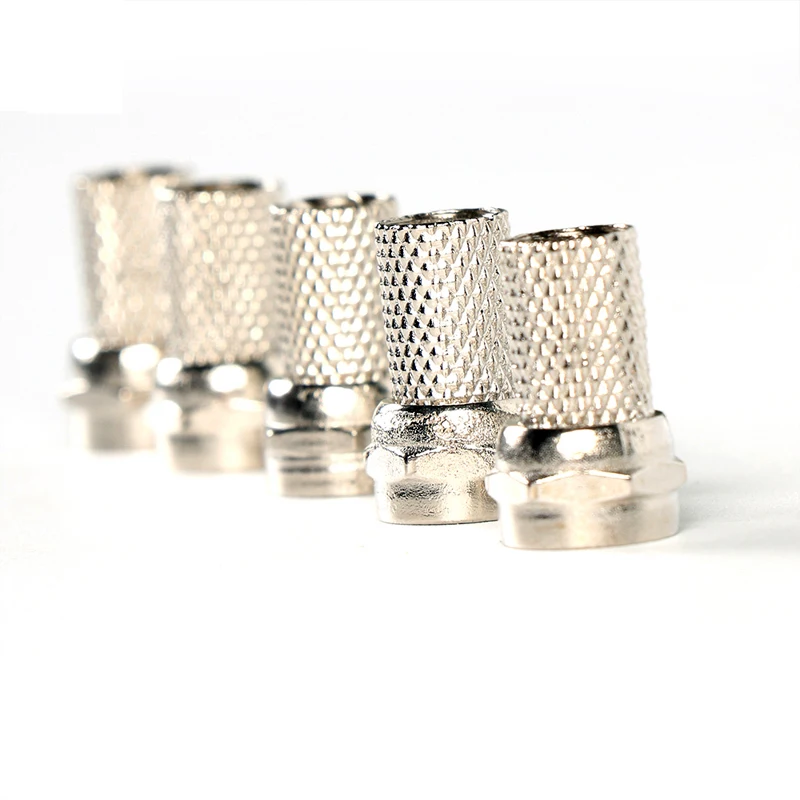 Высокое качество 50 шт. RG6 F Тип коаксиальный РЧ/AV разъем кабеля сигнала