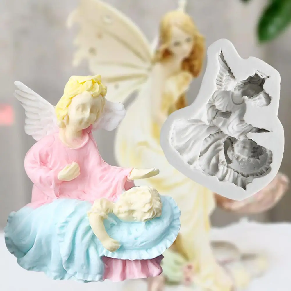 Мульти Ангел детские розовые силиконовые формы Шоколадные конфеты инструменты