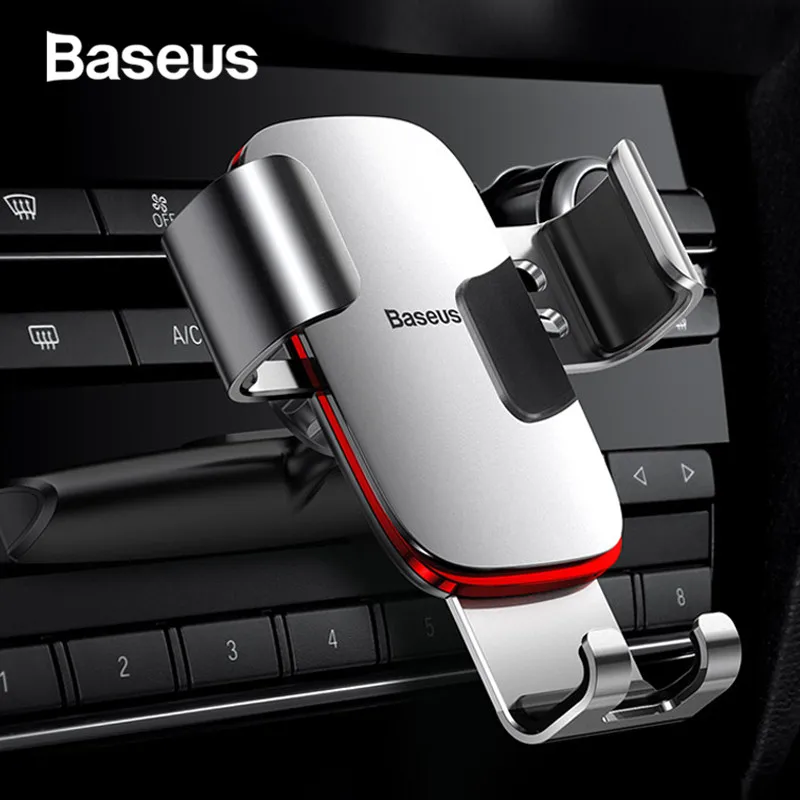 Автомобильный держатель для телефона Baseus Gravity, вращающийся на 360 градусов, держатель для мобильного телефона, подставка, кронштейн для CD слота, держатель для iPhone, samsung