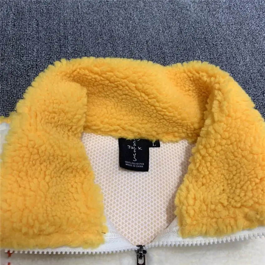 

Lamb Wool FLEECE Travis Scott Cactus Trails Full Zip Hoodie Men Women Embroidery Cactus Jack Stand-up collar Sweatshirts