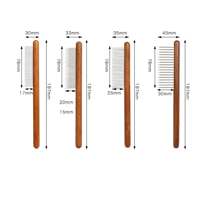 1 шт. расческа из цельной древесины для чистки домашних животных | Дом и сад
