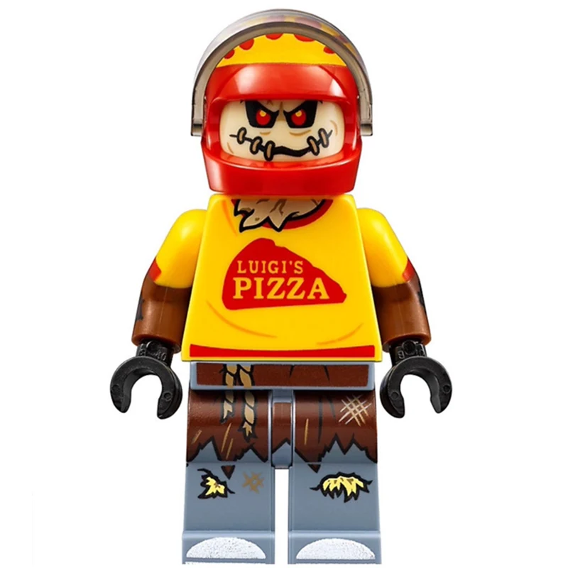 Одиночная продажа пугало пиццы Экспресс Бэтмен Риддлер строительные блоки Супер