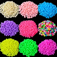 new 100pcslot 4mm neon round pointed back jelly candy resin rhinestones 3d nail art decorations jewelry making crafts