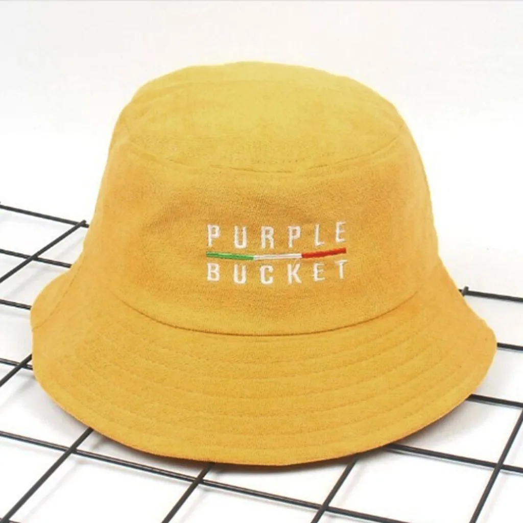 Unisex Women Men Letter Printed Fisherman Hat Sunscreen Outdoors Cap Embroidered Alphabet Print Beach Outdoor | Аксессуары для