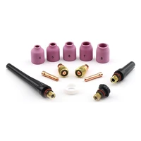 13pcs tig torch accessory kits 171826 stubby gas lens 116 332 t23d for stubby air gas lens mounting