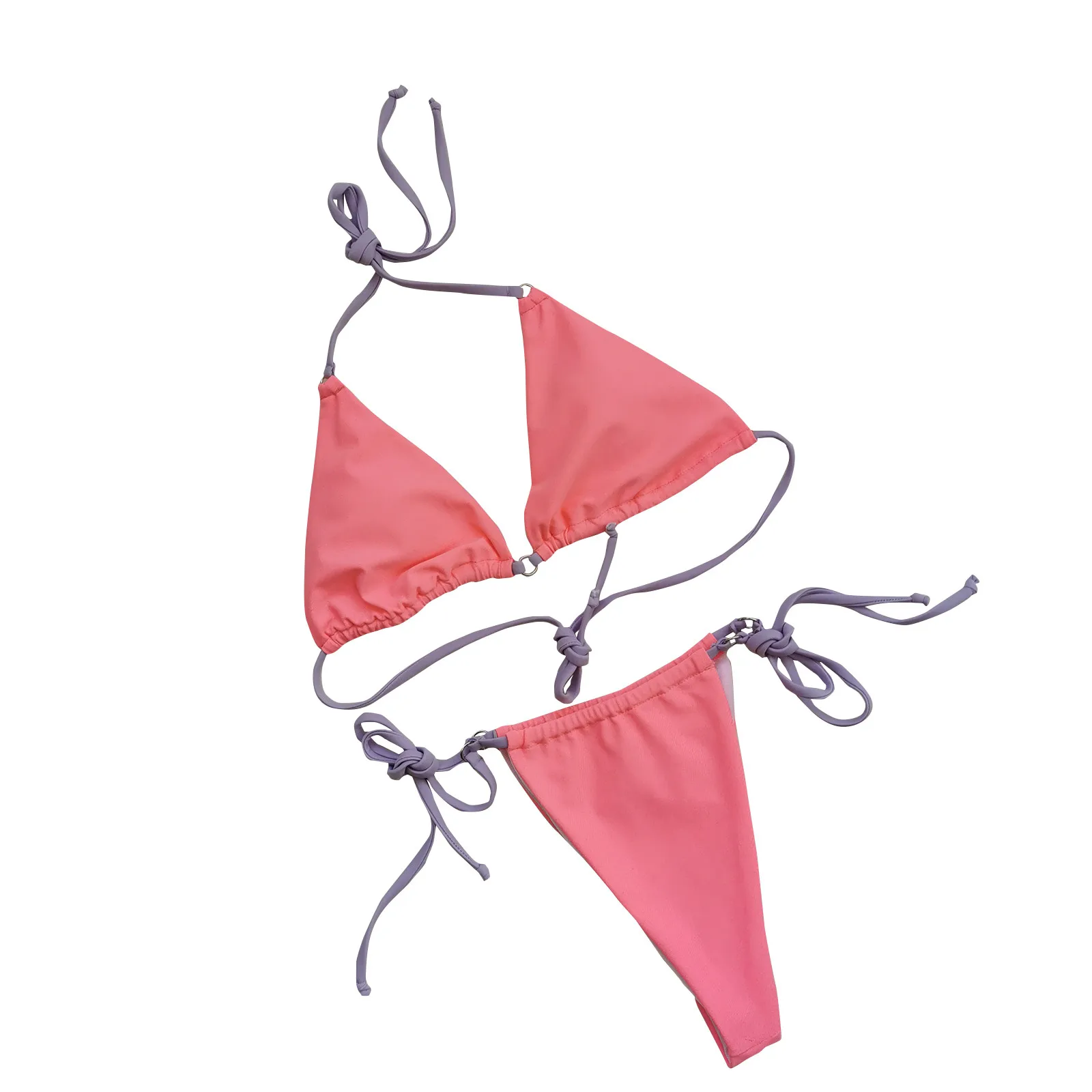 

Women Swimwear Bandage Solid Two Piece Swimsuit Bikini Swimming Beachwear Women Bathing Suit Kapielowe Damskie Women Bikini