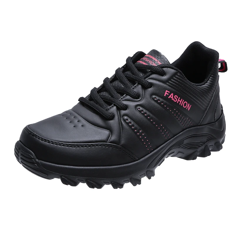 

4CM Thick Sole Women Vulcanize Shoes Waterproof PU Leather Ultralight Hiking Sneaker New Fashion Cozy Breathable Walking Sneaker