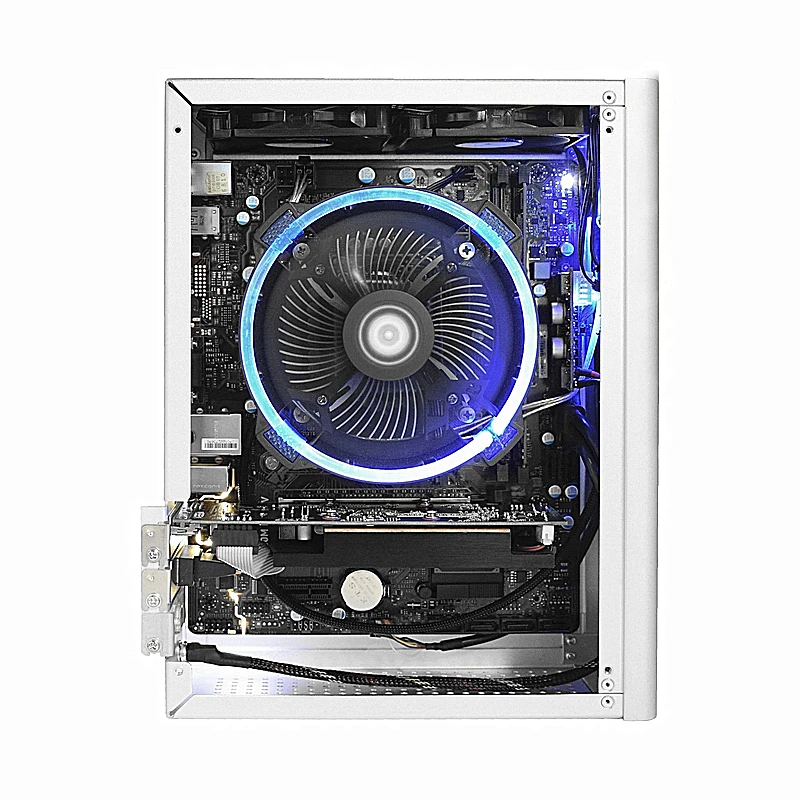 Мини-корпус S2 полностью алюминиевый с ножом картой Matx графическая карта для