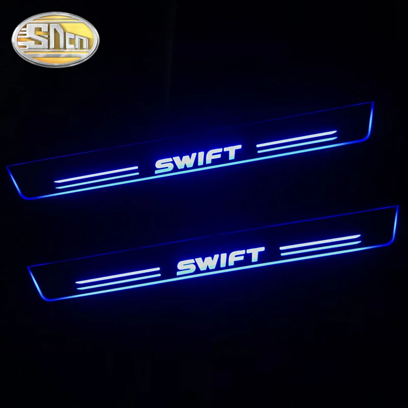 SNCN Автомобильный светодиодный дверной порог для Suzuki Swift 2015 2016 2017 2018 ультра-тонкий