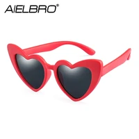 aielbro kids sunglasses boy girls polarized heart shapes silicone flexible 1 5 11 years kids safety glasses uv400 baby eyewear