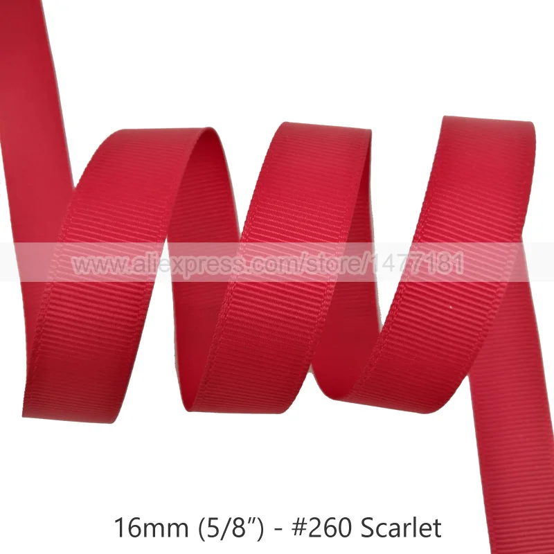 260 Scarlet 20 ярдов) 16 мм корсажная лента высокого качества 5/" 1,6 см белая черная розовая красная синяя Фиолетовая лента корсажная лента для рукоделия - Цвет: 260 Scarlet