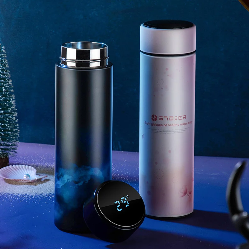 

Smart Temperature Display Water Bottle Stainless Steel Thermos Vacuum Flasks Tumbler Coffee Mugs and Cups Garrafa Termica Termo