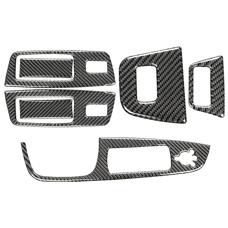 

Window Switch Panel Trim Cover Carbon Fiber Decorative Sticker for Q7 2008-2015 Car Accessories