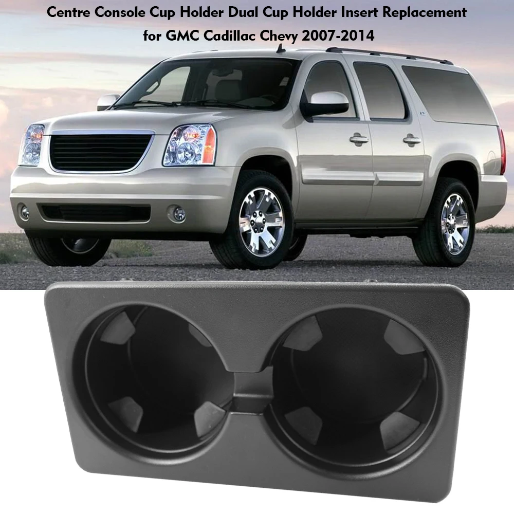 

19154712 Car Centre Console Dual Cup Holder Insert Replacement for GMC Cadillac Chevy 2007-2014