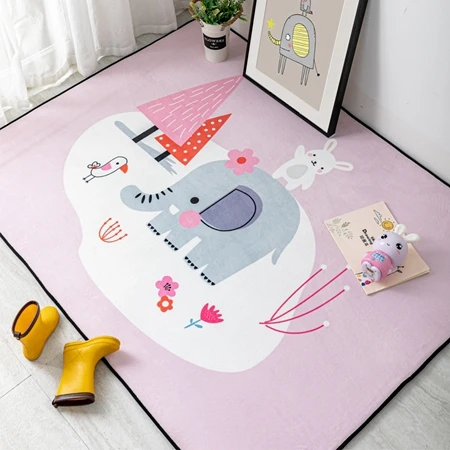 Carpet16 Милые Мультяшные животные ковры и маленькие коврики для гостиной мягкие детские комнаты Декор Площадь Ковры для спальни детская игровая палатка нескользящий коврик - Цвет: Carpet16
