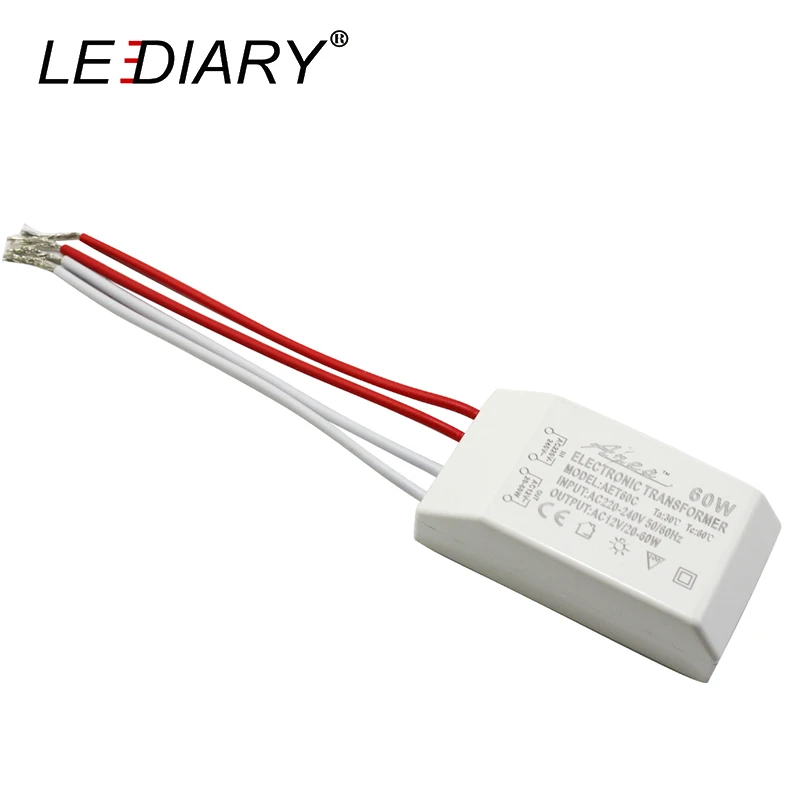 LEDIARY источник постоянного тока AC12V 60 Вт 220 240 в мини электронный трансформатор