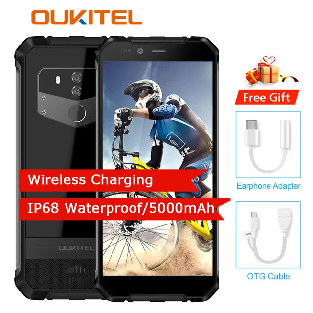 Oukitel Wp1 4 Гб 64 сотовый телефон Android 8 1 5 &quot18:9 5000 мАч Mtk6763 Восьмиядерный беспроводной