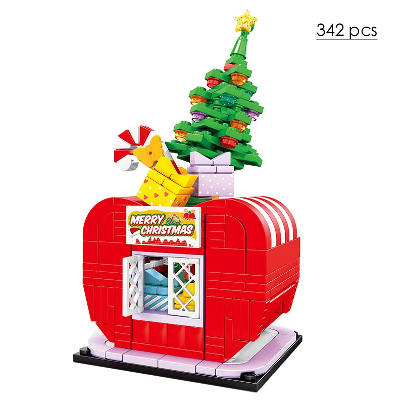 

New Kids Toys Fruit House Building Blocks Assembling Model Constructor Idea Pumpkin Brick Gift Set for Children