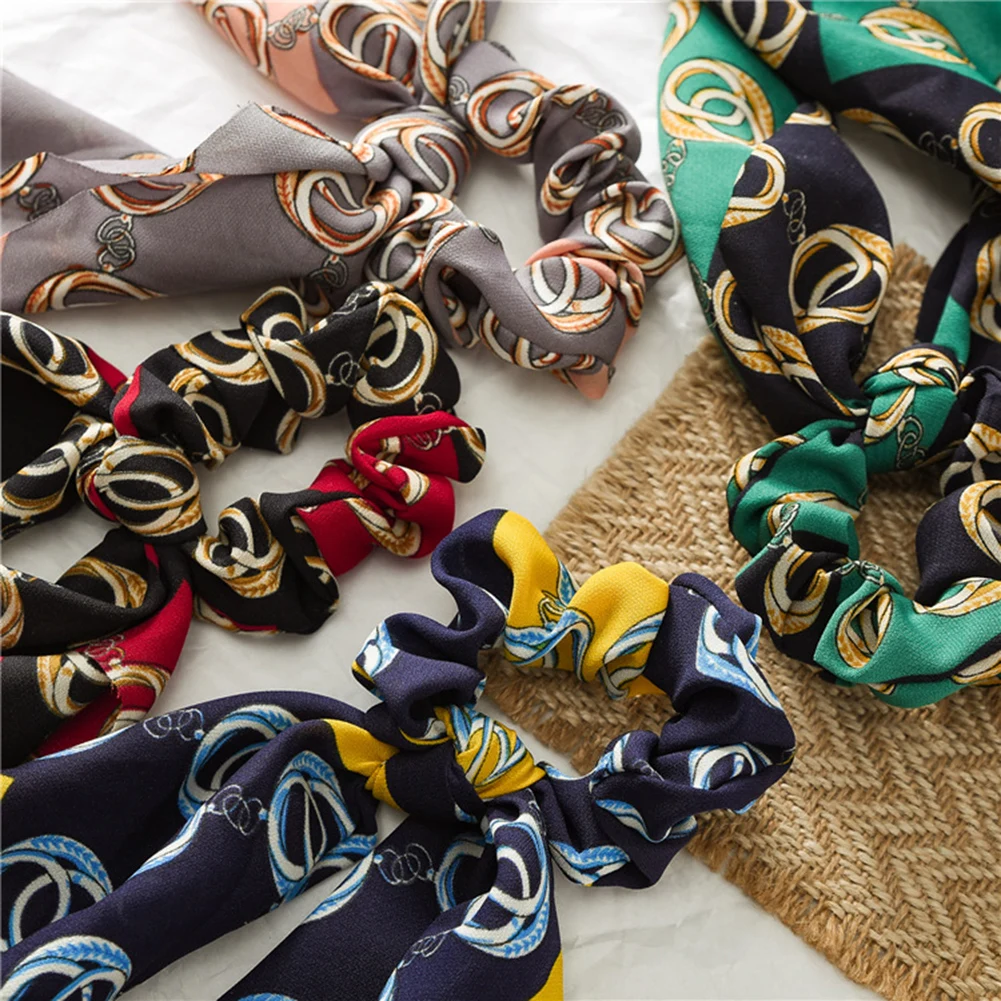 Резинки для волос женские в винтажном стиле резинки полоску с круглым бантом