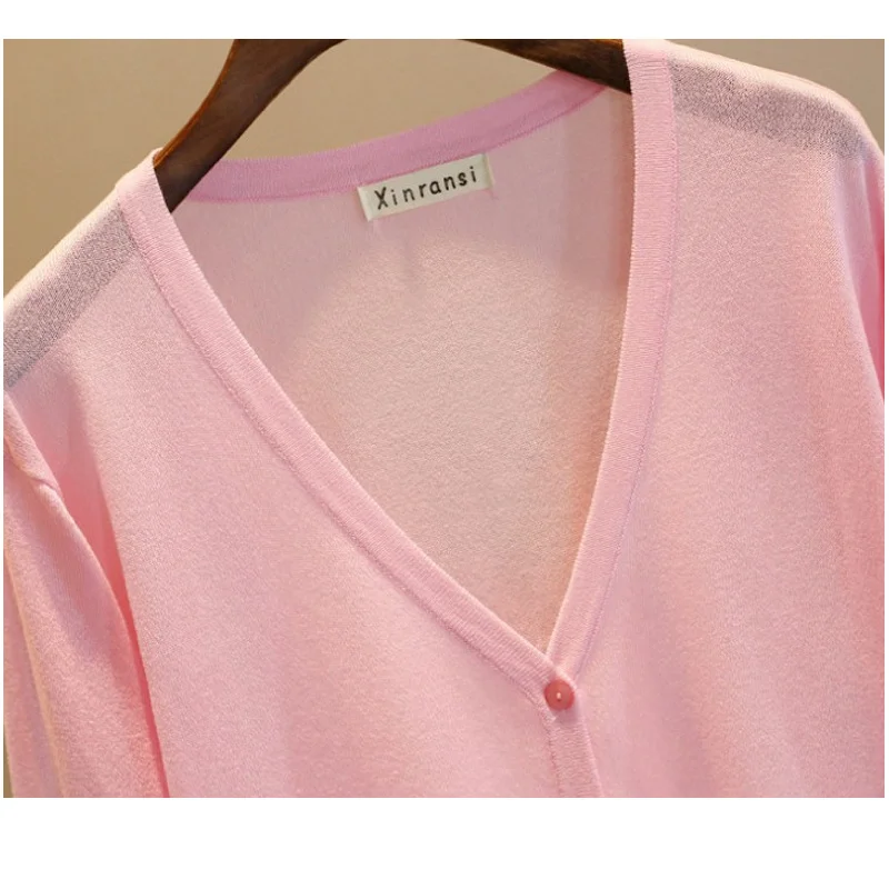 Свитер тонкий для кондиционера трикотажные женские топы размера плюс 5XL 4XL