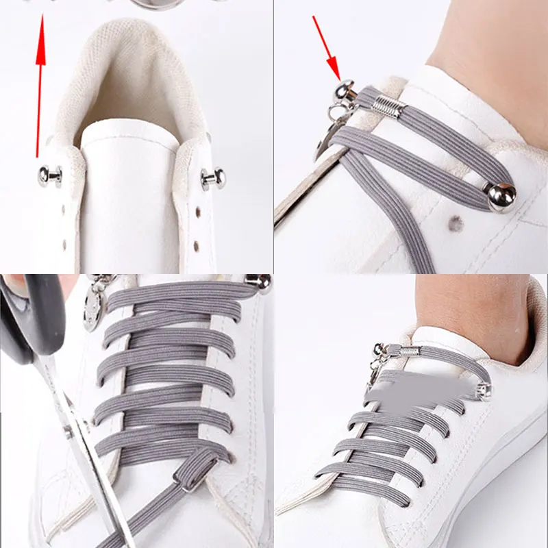 Популярные забавные ленивые шнурки без завязывания с коробкой быстрые и легкие