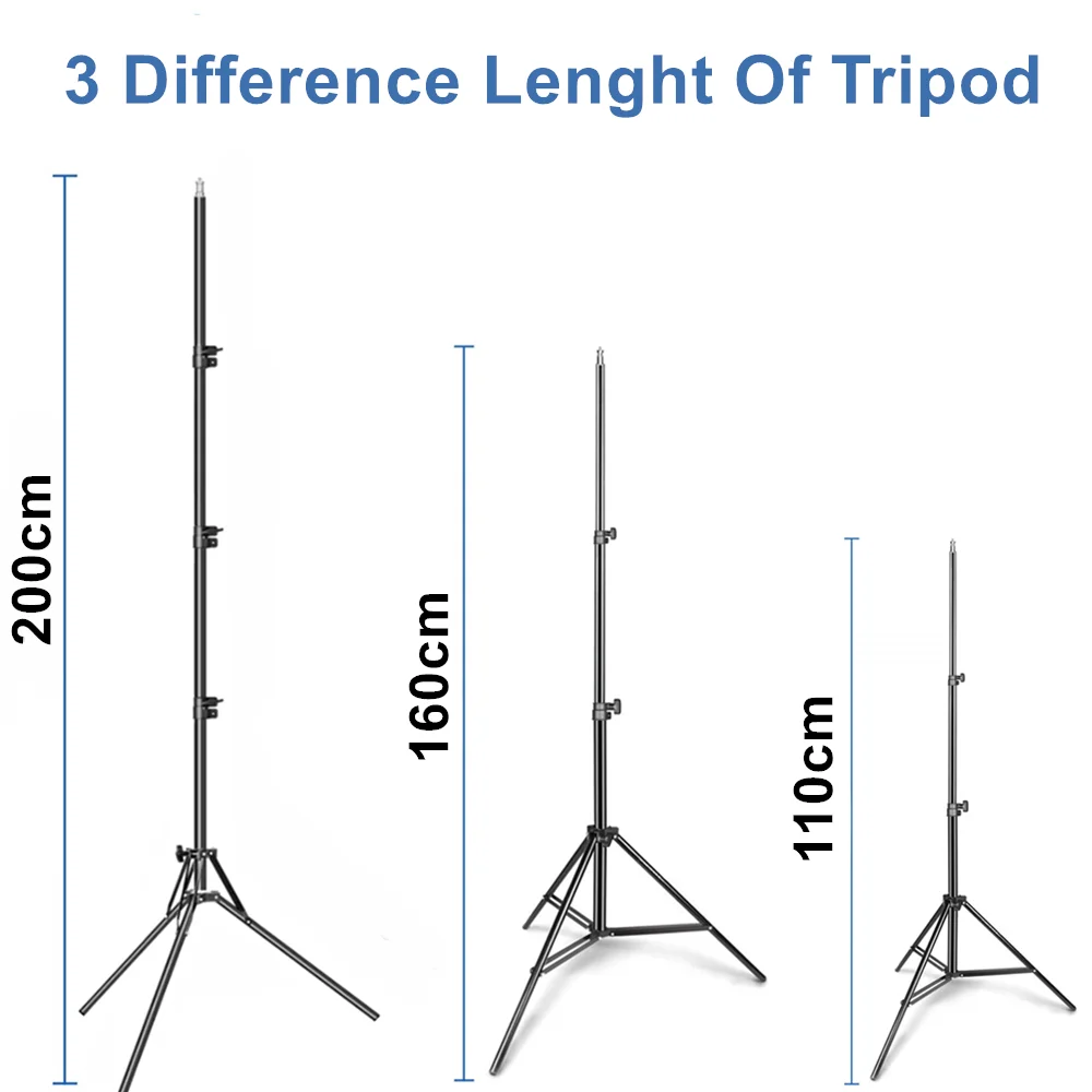 

2m Photography Light Stand Tripod For Camera Tripods Professional Adjustable Tripods For Photo Studio Flashes Studio for Video
