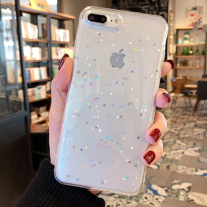 White Star Любовь, сердце, звезды, мягкий силиконовый чехол для iPhone 11 Pro Max XR XS X, чехол для телефона из ТПУ, чехол s для iPhone 5 5S SE 6 6S 7 8 Plus 7Plus - Цвет: White Star