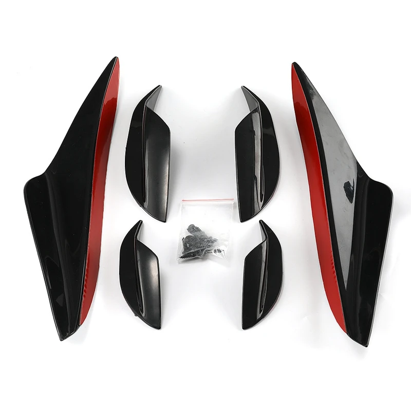 Универсальный автомобильный передний бампер ребра разветвитель Canard спойлер