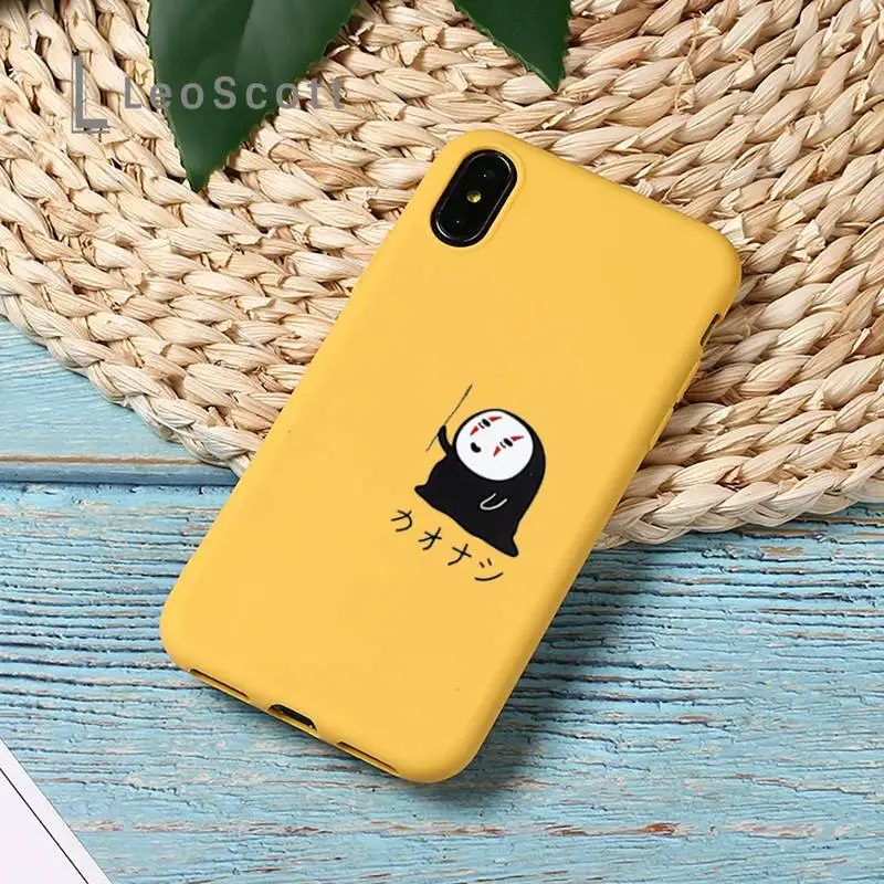 

Japan cartoon Totoro Spirited Away Phone Case Candy Color for iPhone 11 12 pro XS MAX 8 7 6 6S Plus X SE 2020 XR