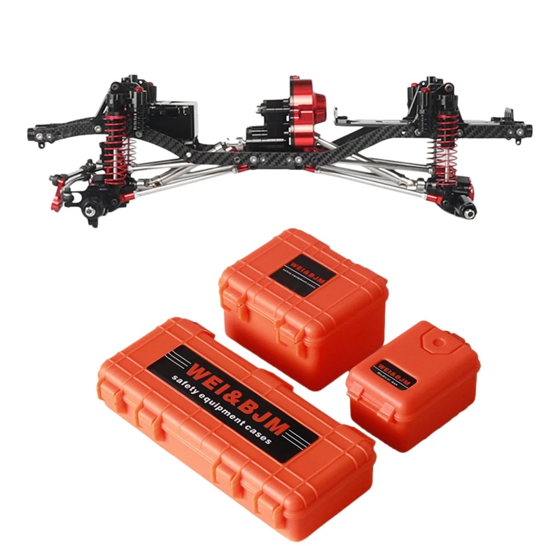 Cnc алюминиевый и карбоновый корпус рамы для Rc автомобиля 1/10 Scx10 Ii 90046 90047 шасси 313 мм