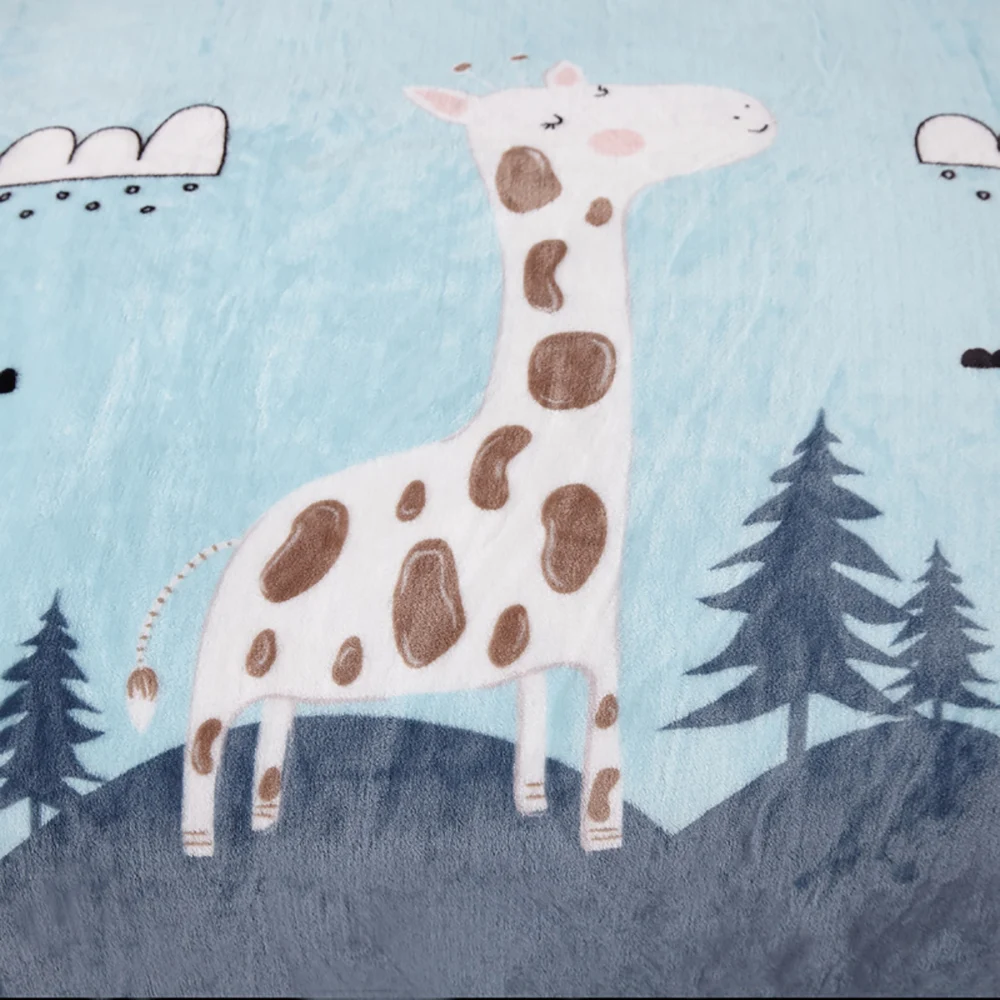 

Solid PolyestePrinting Blanket Of Cloud Warm Flat Sheet Quilt Twin Size Woollen Blanket Blanket Thicken Environmental